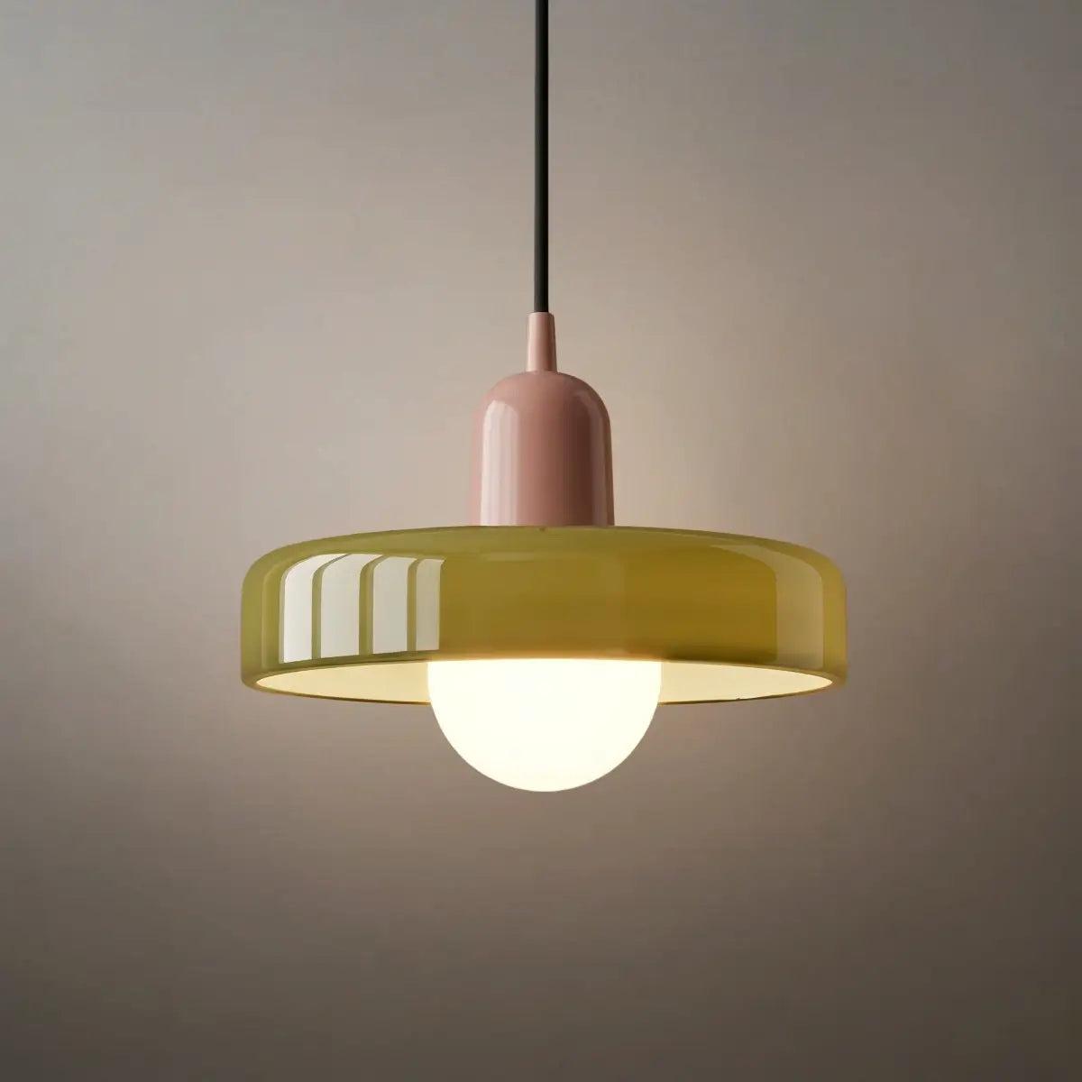 Morandia Nordic Pendant Light - Round Glass Shade for Living/Dining Room